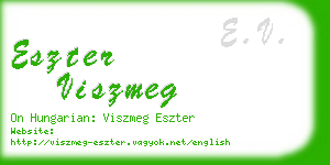 eszter viszmeg business card
